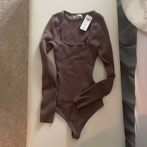 Abercrombie body suit taupe size XS never worn